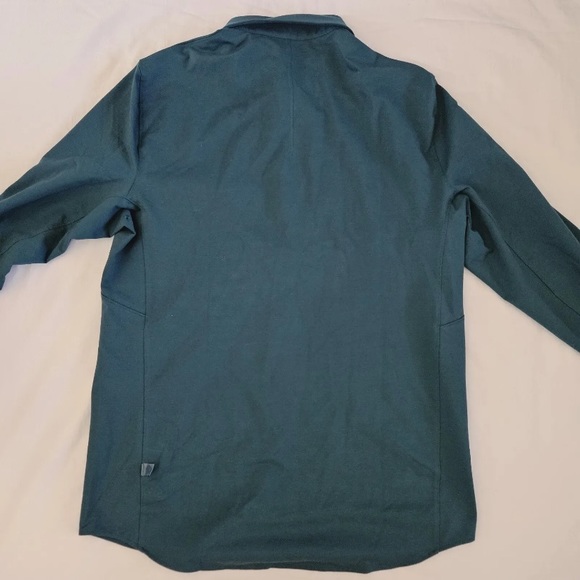 Lululemon Commission Long Sleeve Shirt SMTL Storm Teal Men's Size Medium - Picture 3 of 5